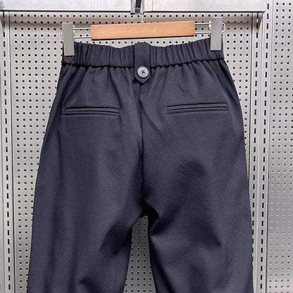 Black Pleated Harem Trousers