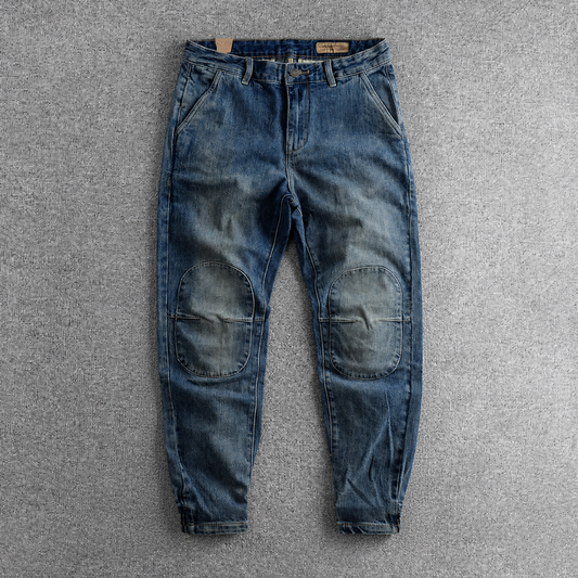 True Denim Double-Knee Utility Jeans