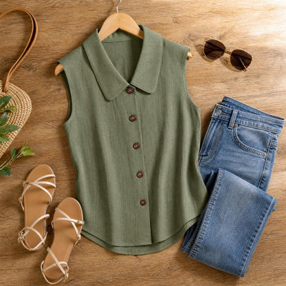 Solid Casual Tank Top