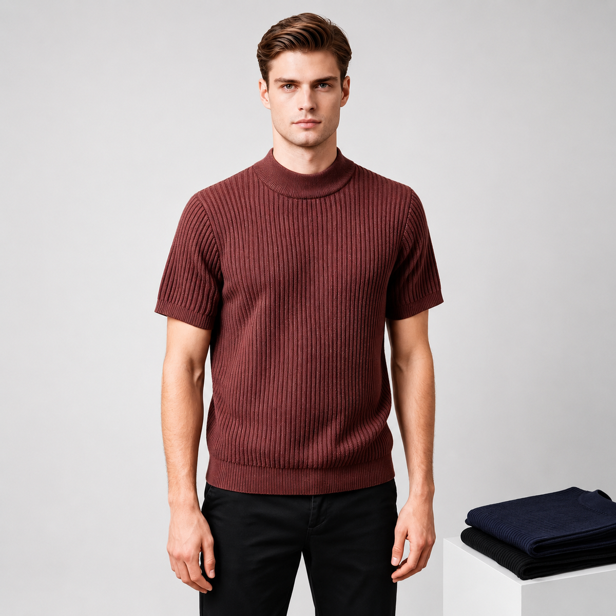 Alden Ribbed Knit Shirt
