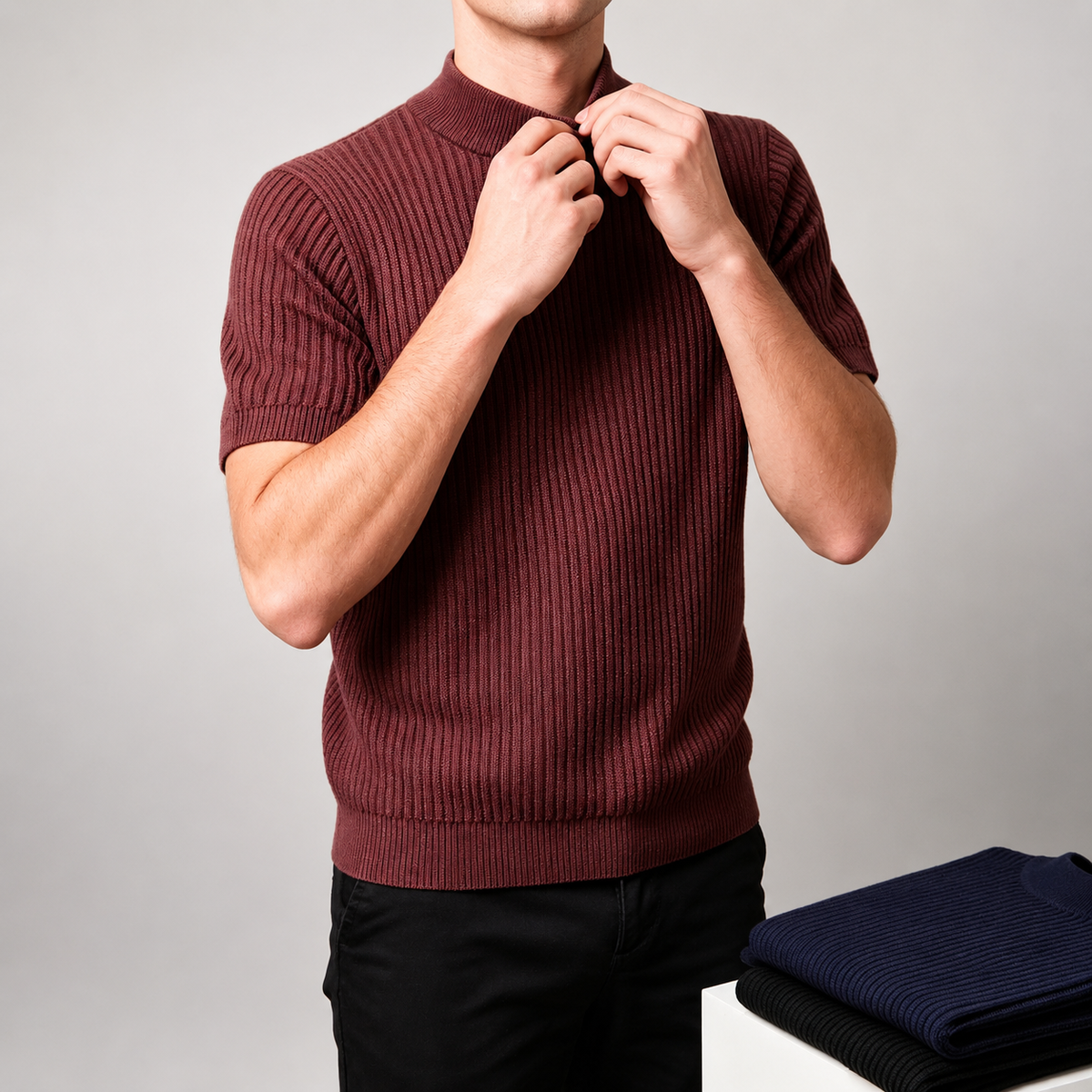 Alden Ribbed Knit Shirt