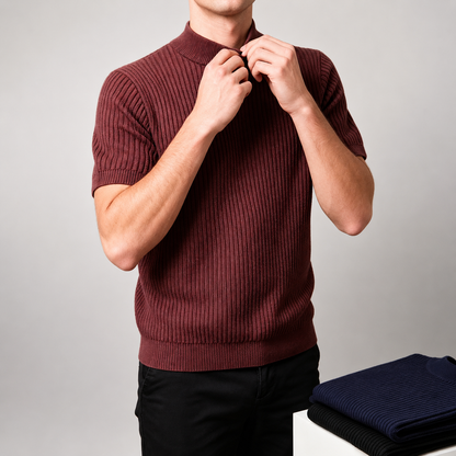 Alden Ribbed Knit Shirt