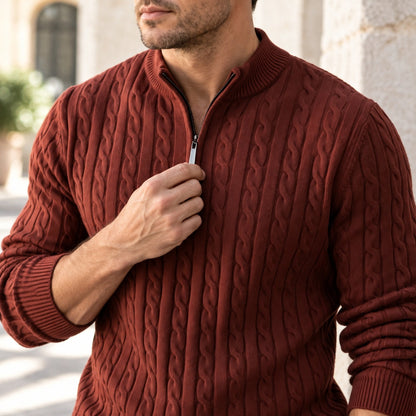 Braewick Cable Quarter Zip