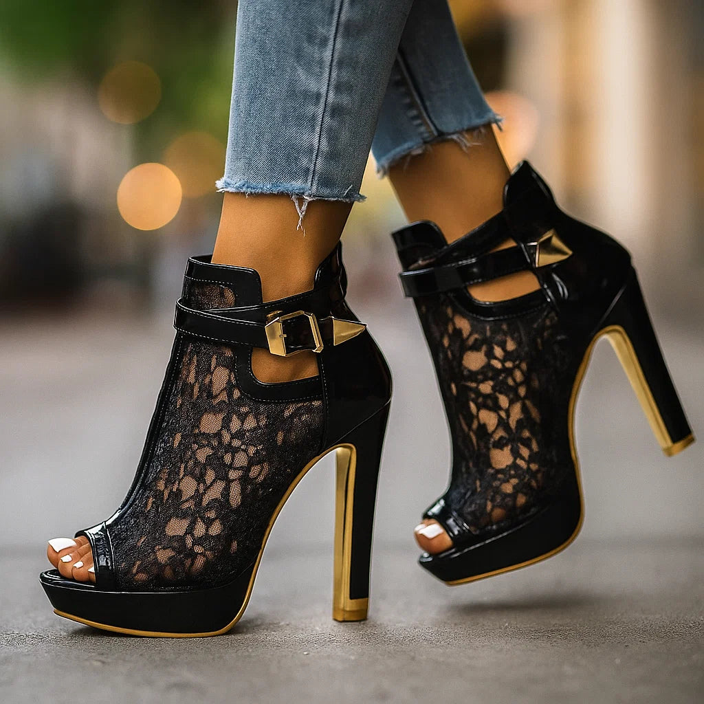 LILIANA LACE HEELS