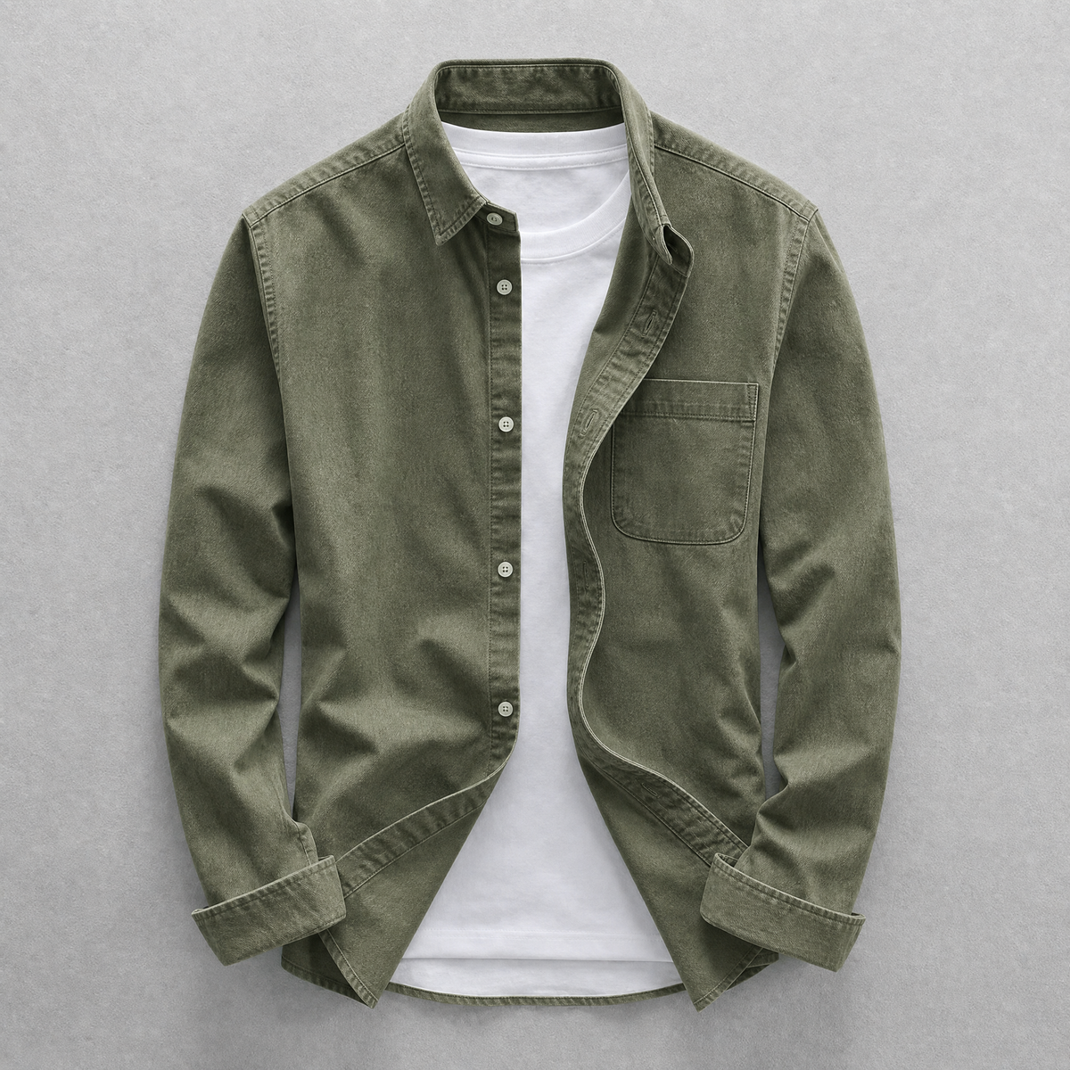 Rousseau Washed Cotton Overshirt