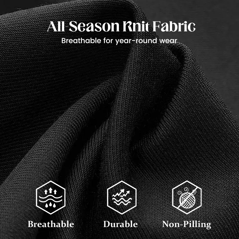 👖 50% OFF NOW! 🌿 Men’s Straight-Leg Pants – Elastic Waist, Drawstring & Knitted Fabric – Casual Comfort & Breathable ✨