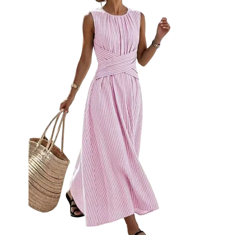 Striped maxi dress