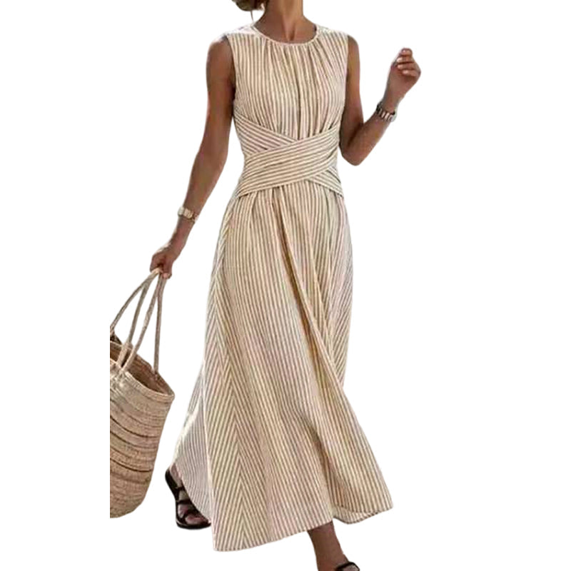 Striped maxi dress