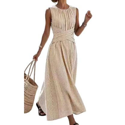 Striped maxi dress
