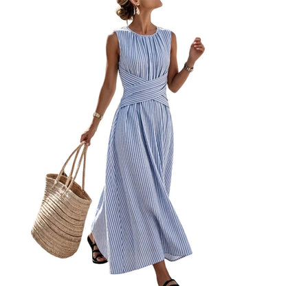 Striped maxi dress